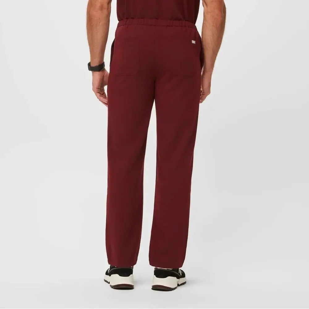 FIGS Men's Pisco Basic Drawstring Scrub Pants In Burgundy‎ Maroon Size XL Doctor